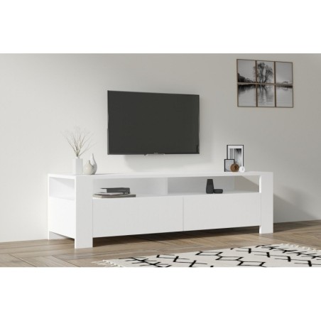 Mueble TV con estante Combe blanco