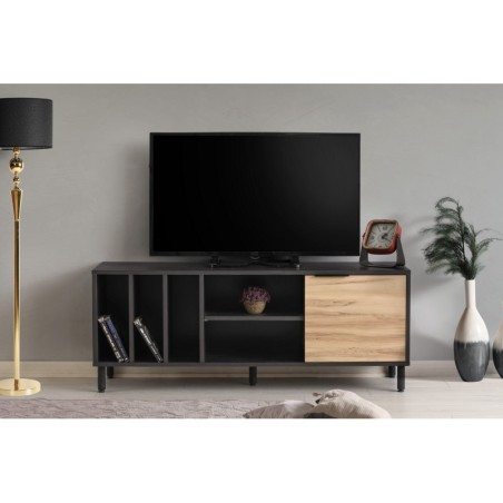 Mueble TV Gordes roble marrón oscuro