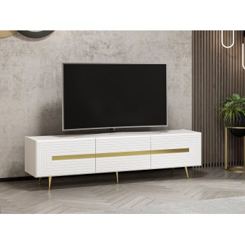 Mueble TV con estante Jose blanco - 506MNR1106