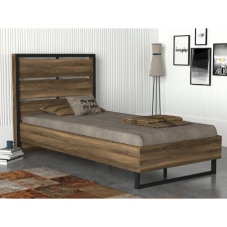 Cama individual Lost nogal - 804TRH4002