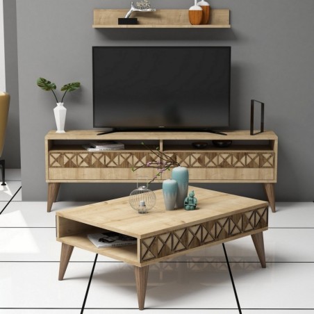 Conjunto de muebles de salón Line roble