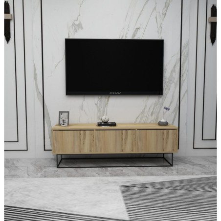 Mueble TV Kordon 140 negro fieltro - 854KLN3072