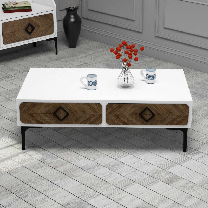 Mesa de centro Samba nogal blanco - 845HCT2850