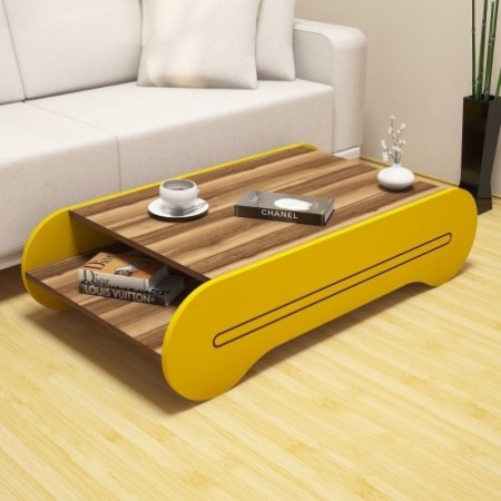 Mesa de centro Cool amarillo nogal - 845HCT2807