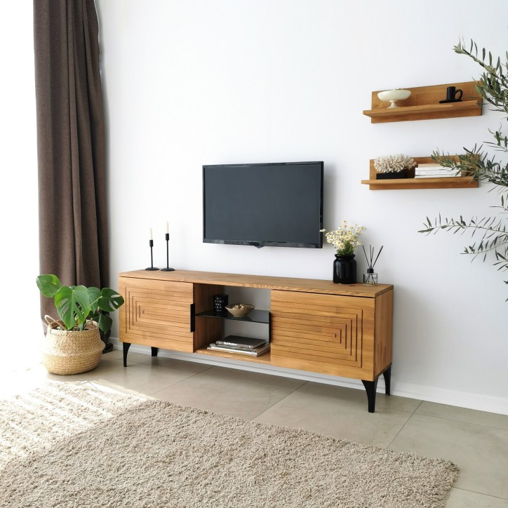 Mueble TV con estante Joanne roble