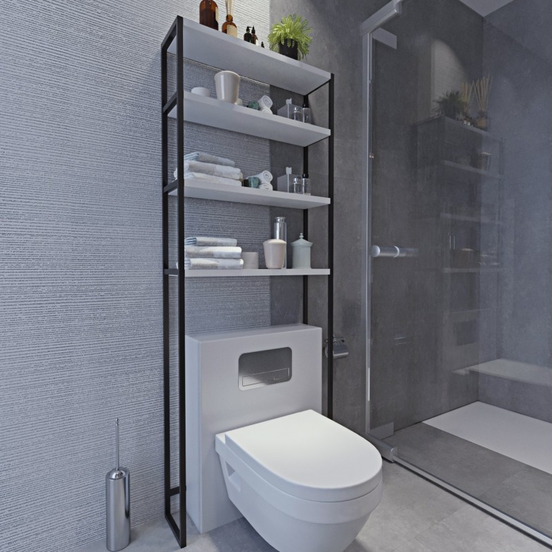 Mueble de baño Salzgitter L2050 blanco negro - 285LCV1271