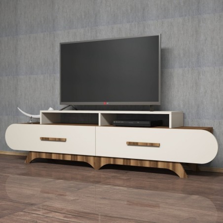 Mueble TV Flora crema nogal