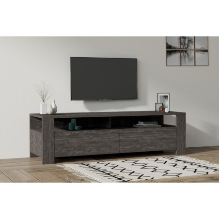 Mueble TV con estante Combe antracita