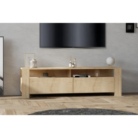 Mueble TV con estante Combe roble zafiro - 495SSE1601