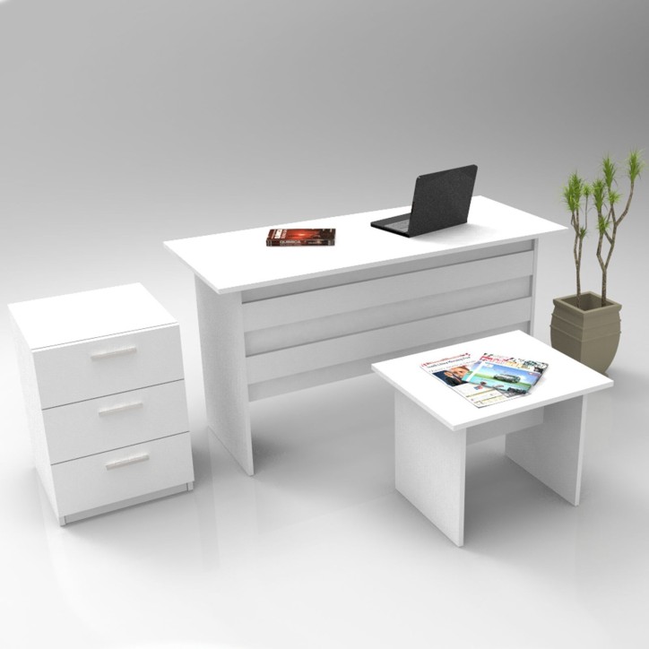 Conjunto de muebles de oficina VO9-W blanco