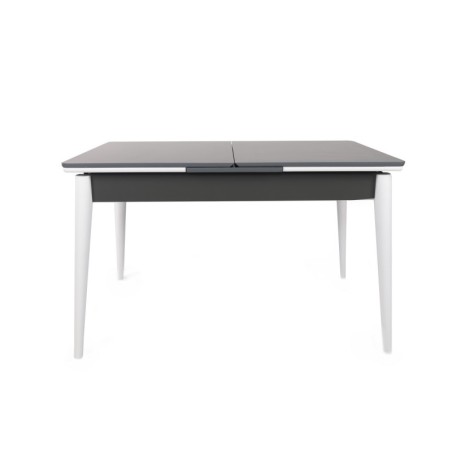 Mesa de comedor extensible Sigma-992 antracita blanco