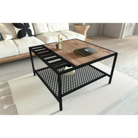 Mesa de centro Gomis pino atlántico negro - 835PUQ2866