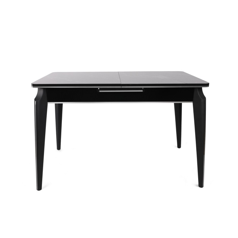 Mesa de comedor extensible Star 983 plateado negro - 974NMB1736