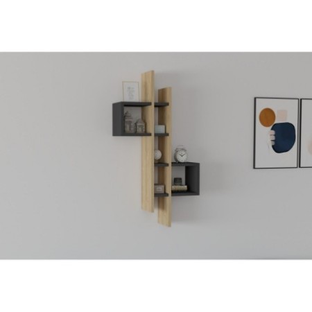 Estante de pared Emse zafiro roble antracita - 495SSE1173