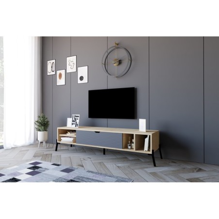 Mueble TV Ponza zafiro roble antracita