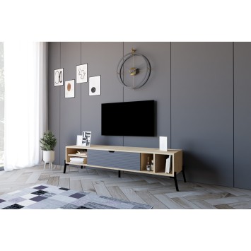 Mueble TV Ponza zafiro roble antracita - 835PUQ3081