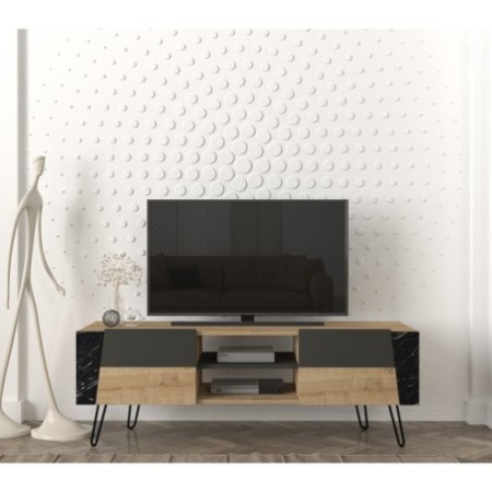 Mueble TV Fanten antracita zafiro - 804TRH3074