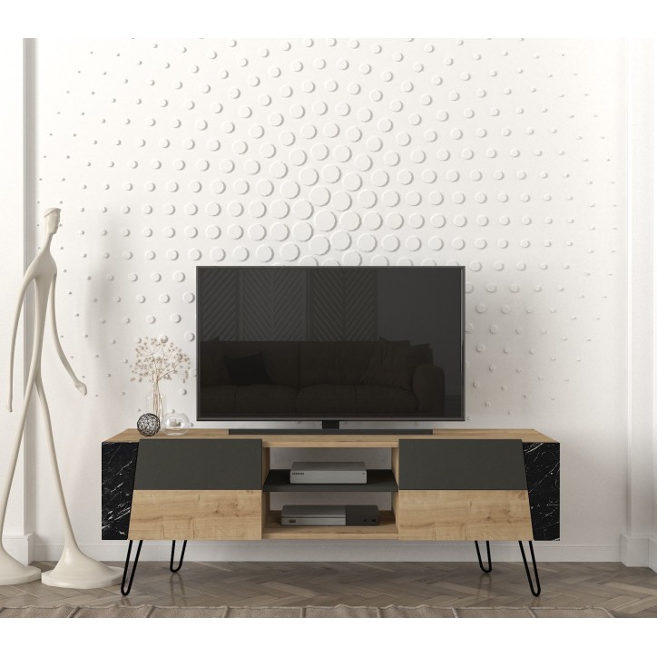 Mueble TV Fanten antracita zafiro