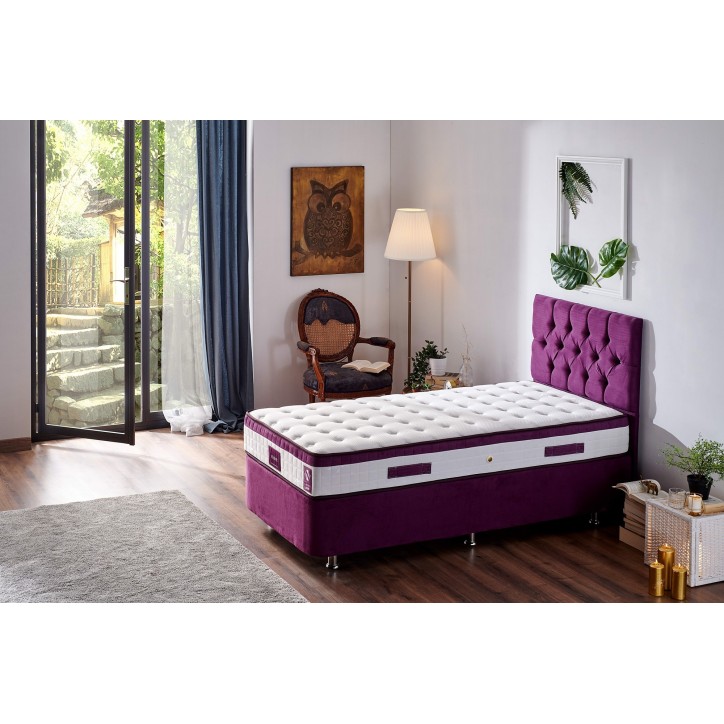 Colchón Violet 90x190 morado blanco