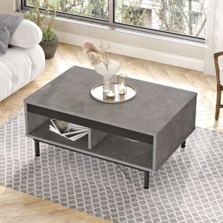 Mesa de centro LV29-RL gris negro - 956LCS1223