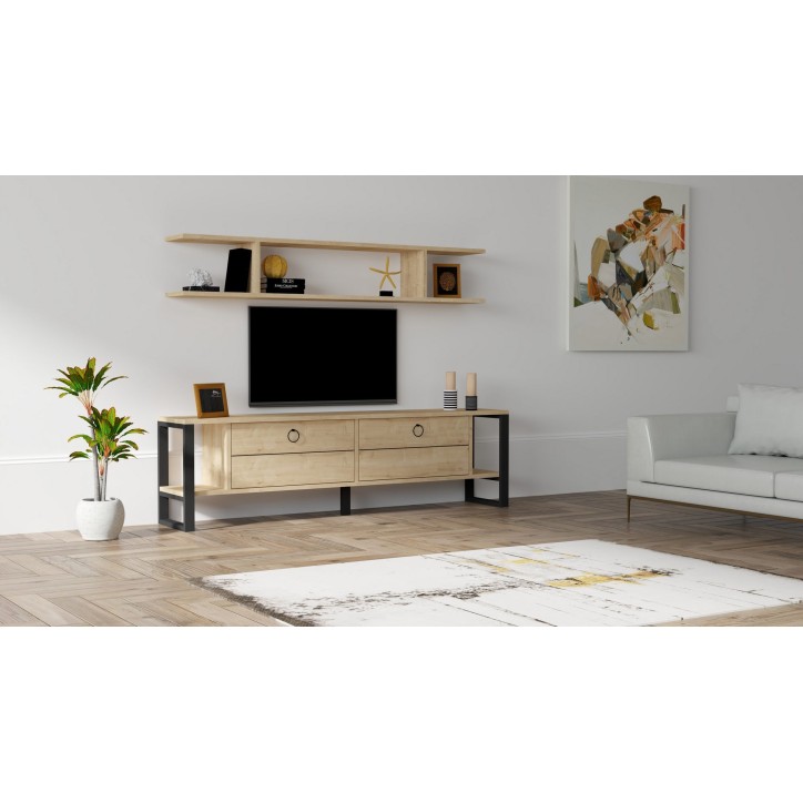 Mueble TV con estante Melis zafiro