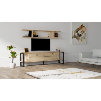 Mueble TV con estante Melis zafiro - 835PUQ3068