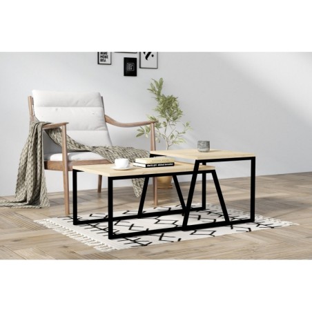 Mesa de centro Boyce roble negro