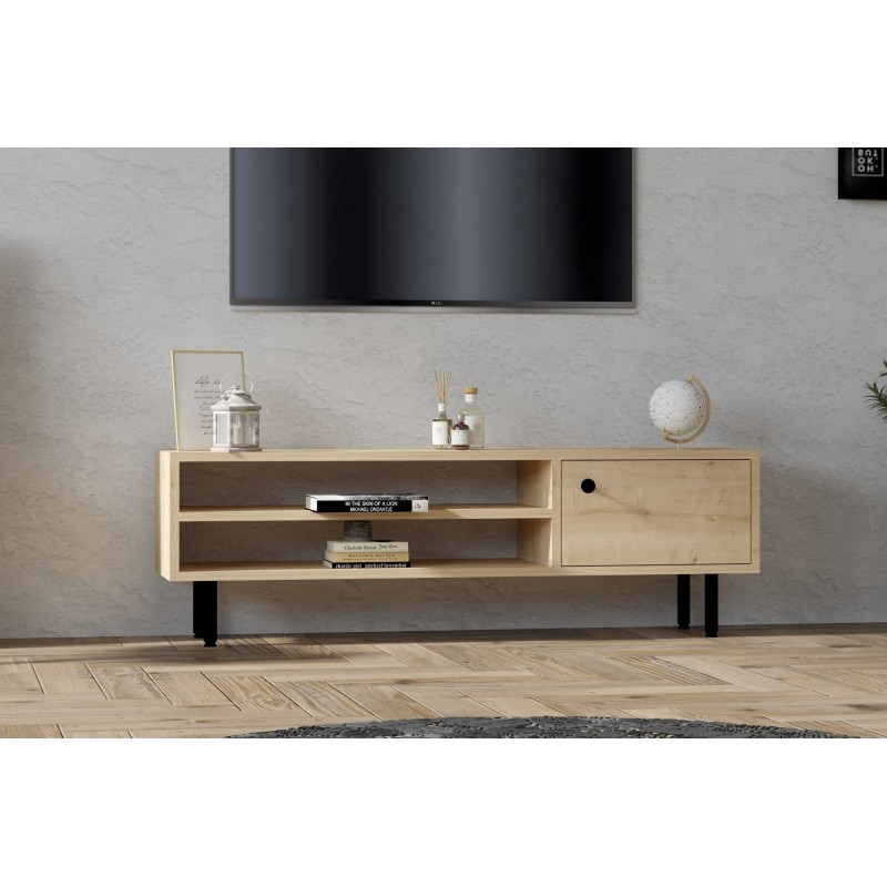 Mueble TV con estante Avila roble zafiro - 495SSE1608