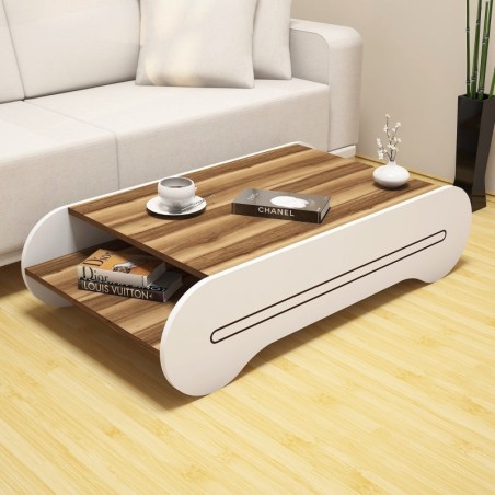 Mesa de centro Cool blanco nogal - 845HCT2805