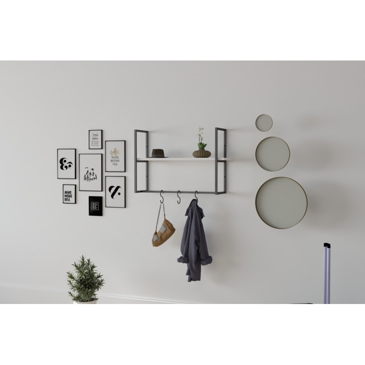 Estante de pared Able blanco