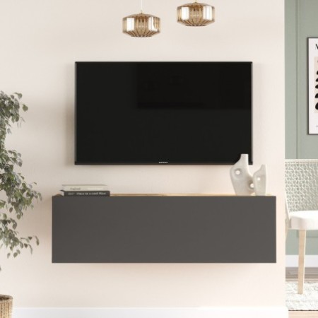 Mueble TV con estante FR12-AA pino atlántico antracita - 956LCS1680