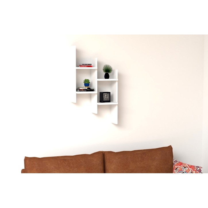 Estante de pared Damla blanco