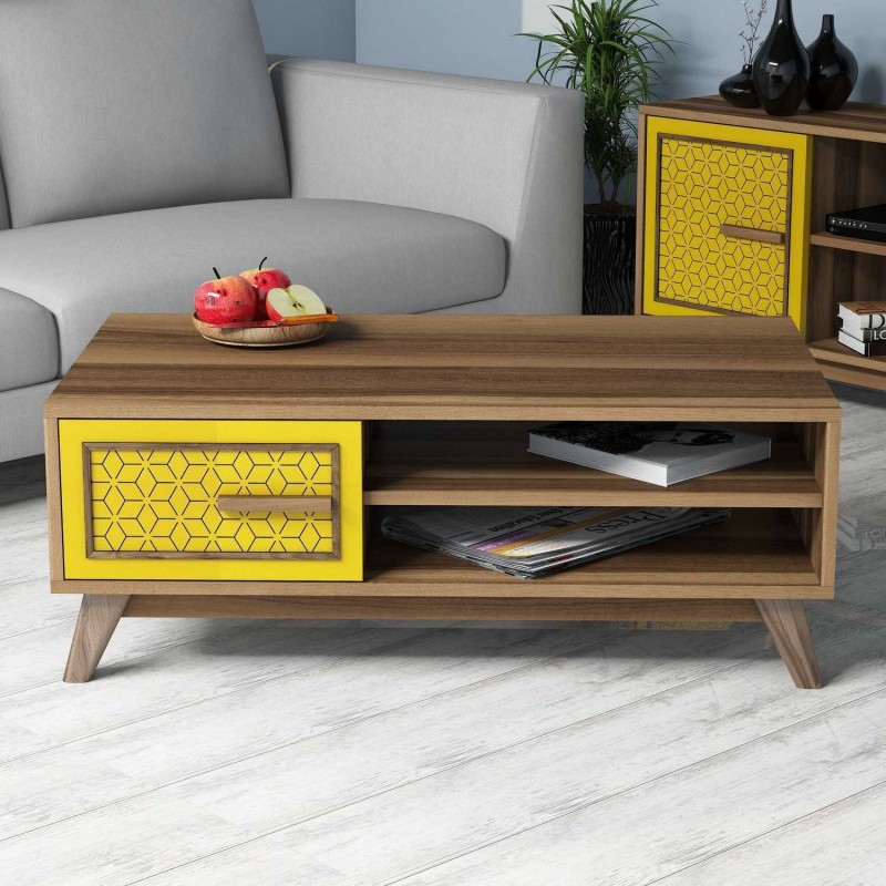 Mesa de centro Ayla amarillo nogal - 845HCT2836