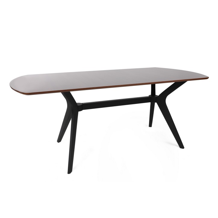 Mesa comedor Ares-1043 negro marrón