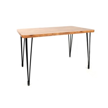 Mesa comedor Lagos-1422 negro nogal - 974NMB1728