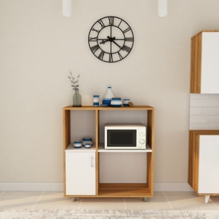 Mueble auxiliar Nehir-L1194 roble blanco - 285LCV1191