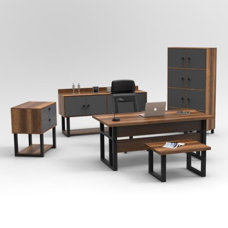 Conjunto de muebles de oficina MN11-BA antracita barroco - 956LCS3417