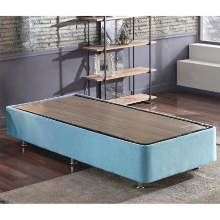 Canapé individual Cozy Singl 120x200 azul claro - 480NRN1393