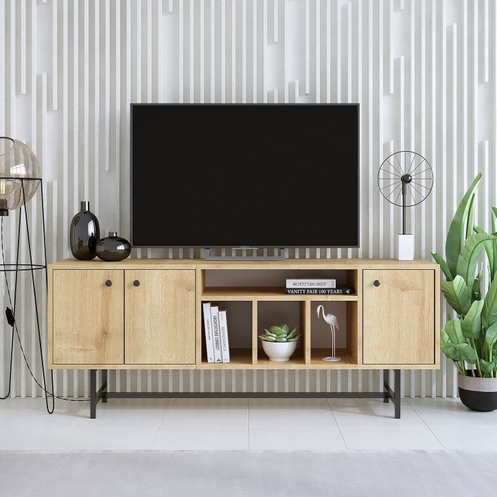 Mueble TV Lucas V2 roble negro