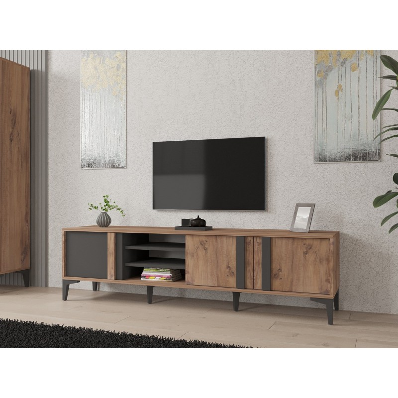 Mueble TV Mengü antracita atlántico - 835PUQ6214