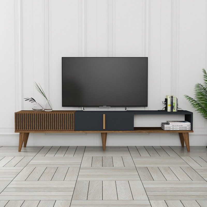 Mueble TV Milan Alt antracita nogal - 845HCT3108