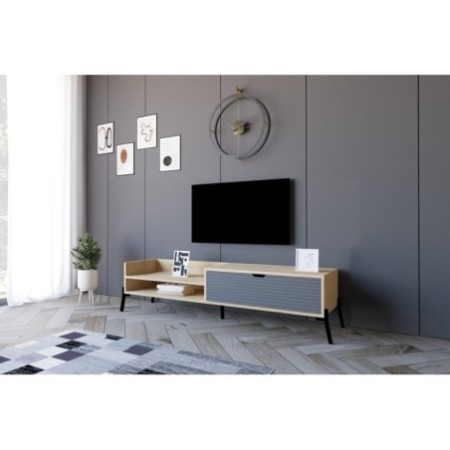 Mueble TV Trezza zafiro roble antracita - 835PUQ3085