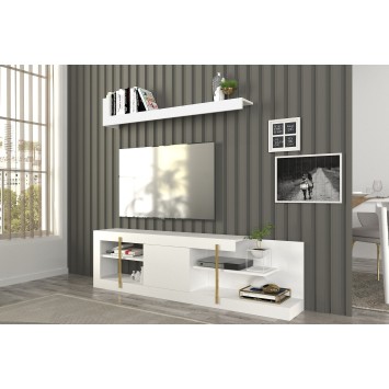 Mueble TV con estante Cascade blanco - 804TRH3080