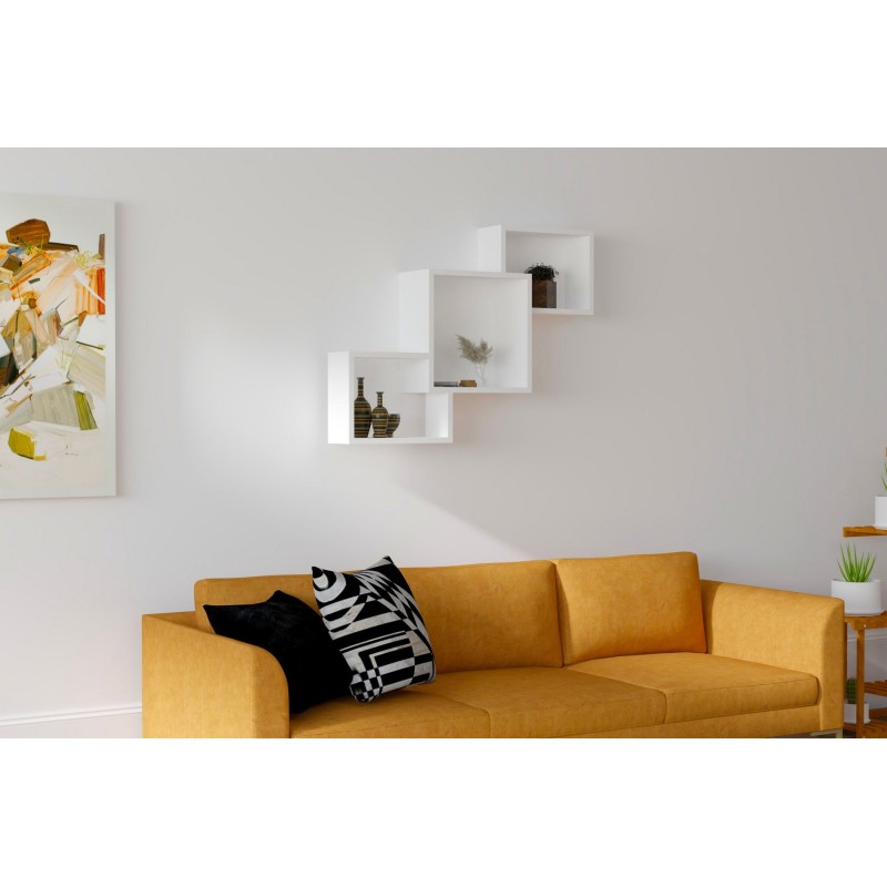 Estante de pared Silver blanco - 835PUQ1689