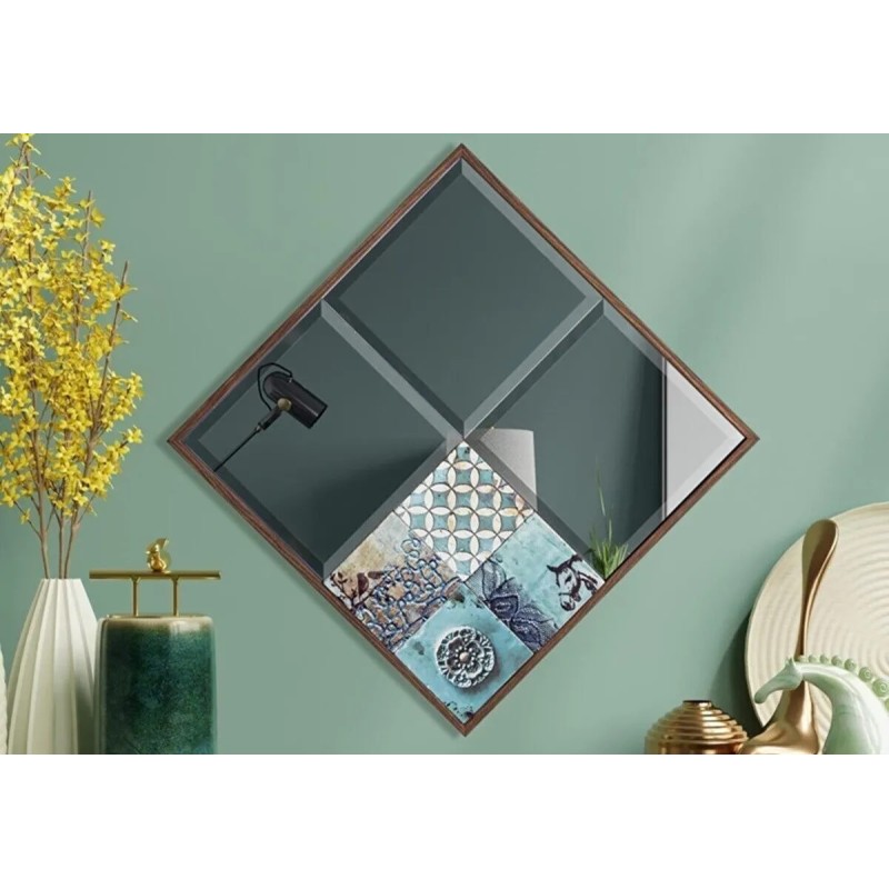 Espejo decorativo Bo42-Lv Nogal Azul - 295FLR1123