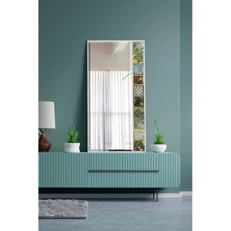 Espejo decorativo Hn2-Bl Blanco Verde - 295FLR1167