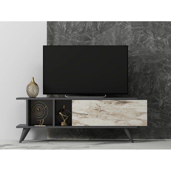 Mueble TV Liberty Antracita Mármol