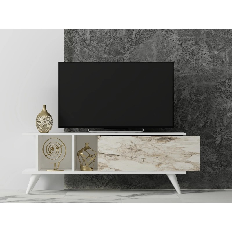 Mueble TV Liberty Blanco Mármol - 327ODS1125