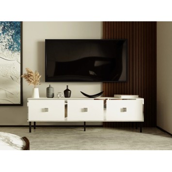 Mueble TV Kivan Blanco Plata - 327ODS1219