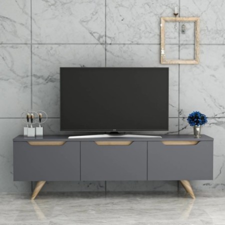 Mueble TV Prag Antracita Roble - 382NRC1104